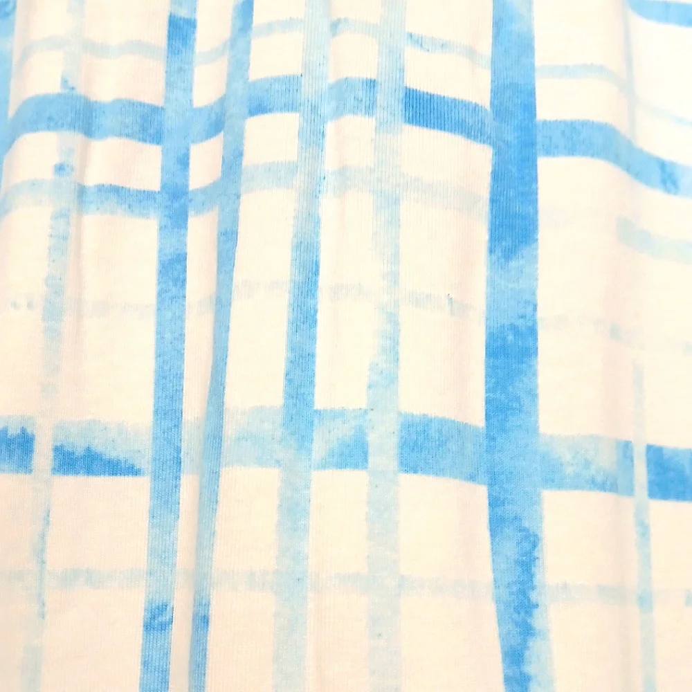 Denim & Co. Women's Blue Plaid Sleeveless Top - Picture 3 of 6
